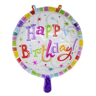 Unicorn Shades Happy  Birthday Balloon