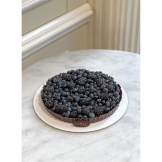 Blueberry and Blackcurrant Vegan and gluten Free Tart