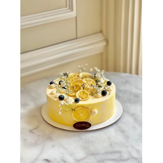 Vegan Lemon Blueberry Cake 