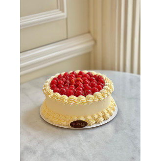 Vegan Vanilla Raspberry Cake 
