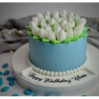 Flower Cake (Buttercream Base)