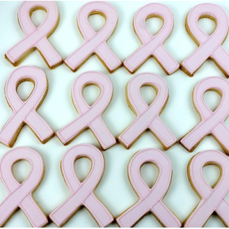 Breast Cancer Shaped Cookies