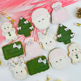 Pink Christmas Cookies