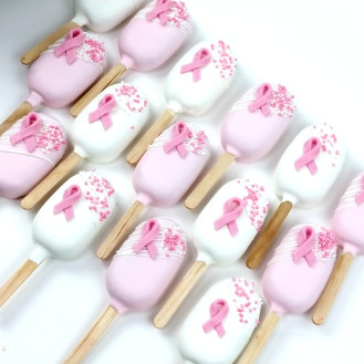 A-Fighter Cakesickles for Breast Cancer (per piece)