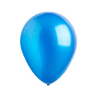 Bright Royal Blue Metallic Latex Balloons