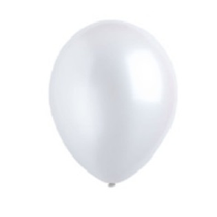 Frosty White Pearlized Latex Balloons