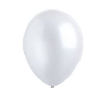 Frosty White Pearlized Latex Balloons