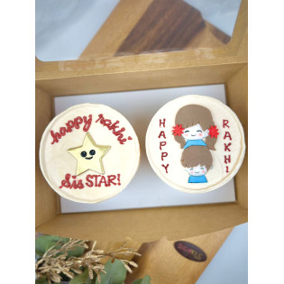 Bento Cake Set 2 - Sistar and Happy Rakhi