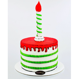 UAE National Day 2D comic cake UAE National Day 2D comic cake