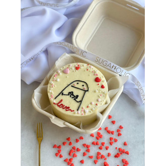 Love You Forever Round Bento Cake