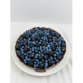 Blueberry and Blackcurrant Vegan and gluten Free Tart