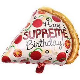 Happy Birthday Supreme Pizza Balloon