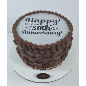 Ganache Vintage  Burnaway Cake 