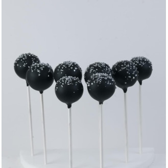 Black with Sugar Sprinkles Cakepop ( Per piece )