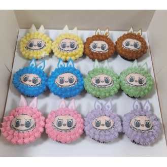 12 Labubu Cupcakes in a Box 