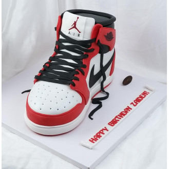 3d Jordan Red Shoe Cake 3d Jordan Red Shoe Cake