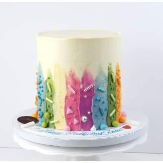 6 Hues Buttercream Stroke Cake 6 Hues Buttercream Stroke Cake