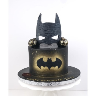 Face Mask Batman Theme Cake Face Mask Batman Theme Cake