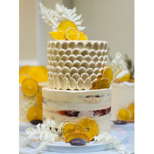 Lemon Buttercream Naked Cake 02
