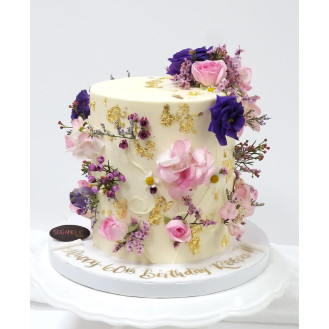 Lovely Happy Floral Cake 
