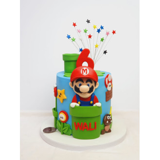 Mario with Popping Star Cake Mario with Popping Star Cake