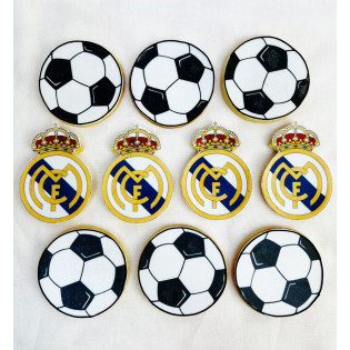 Edible Print Football Themed Cookies (Per Piece)