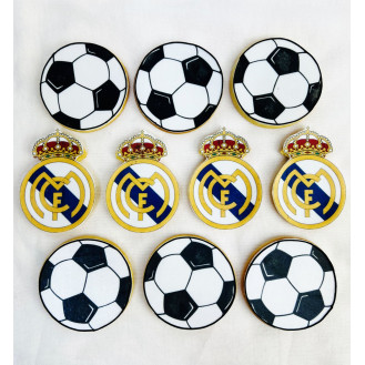 Edible Print Football Themed Cookies (Per Piece)