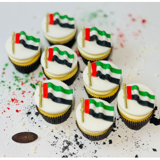 UAE National Day 3d Flag Cupcakes