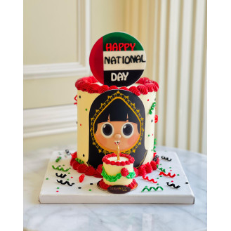 UAE National Day Blow the Candle Buttercream Cake 