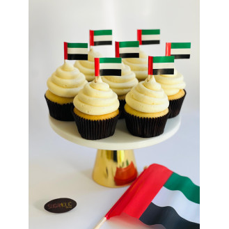 UAE National Day Non-Edible Flags Cupcake