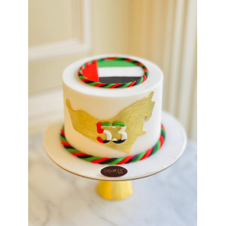 UAE National Day White Cake