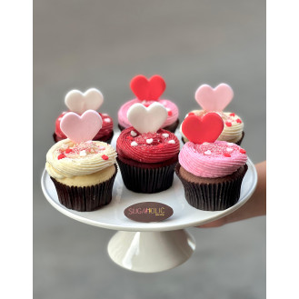 Heart Shaped Standing Cupcakes 