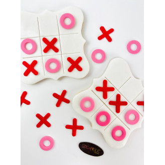 Valentine Tic-Tac-Toe Cookies 