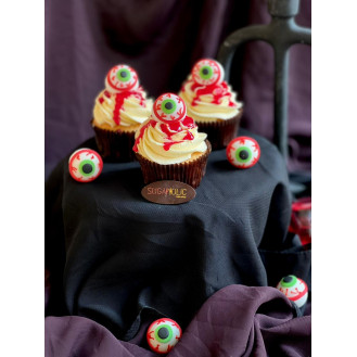 Scary Eyeball Cupcake