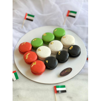 UAE National Day Colored  Macaron Set ( set of 12 piece ) 