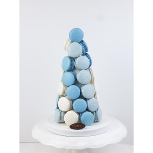 Blue Shade Macaroon Tower 