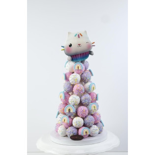 Cakey Cat Cakepop Tower 