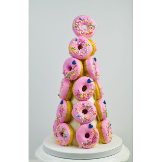 Pinkie Pink Donut Tower