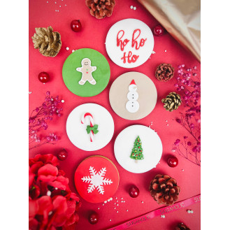 Modern Christmas Cookies (Set of 6)