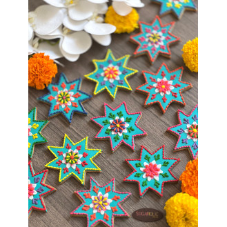 Diwali Mandala Star Cookies