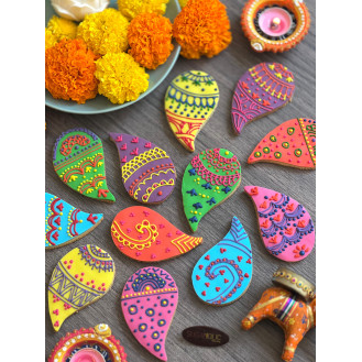 Diwali Mandala Water Drop Cookies (per piece)