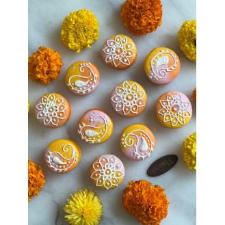 Festive Diwali Rangoli Macaroons