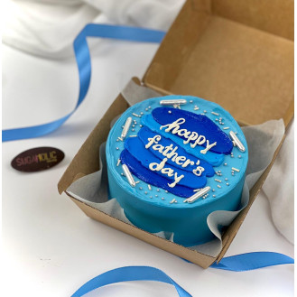 Bento Father's Day Cake ( Blue  ) 