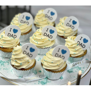 I Love Dad Cupcake (per Piece)