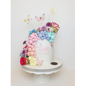 Ball Arch Butterfly Cake