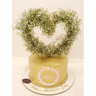 Baby Breadth Heart Shape Topper Cake