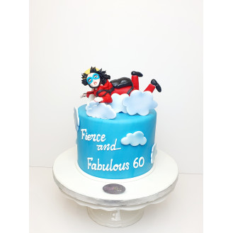 Parachuting with 3D Figurine Cake
