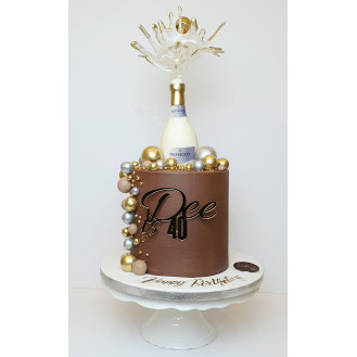 Prosecco Bottle Cake