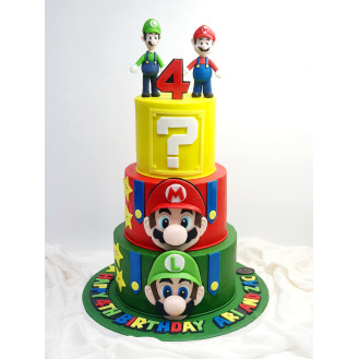 Mario Brothers Cake Mario Brothers Cake
