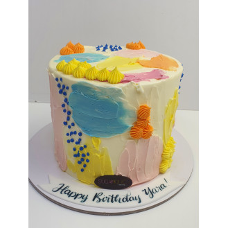 Textured Buttercream Cake